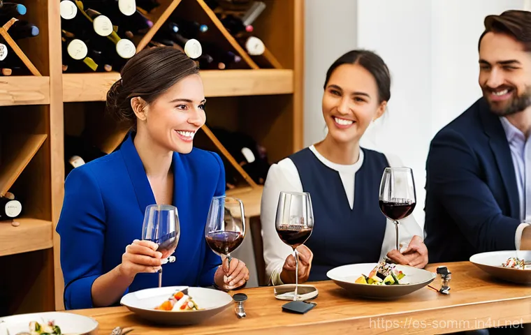 소믈리에 취업 포트폴리오 작성법 - **Expert Wine and Food Pairing in a Fine Dining Setting**
    "A knowledgeable male sommelier, in hi...