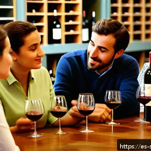 소믈리에 실무 교육 프로그램 추천 - A lively classroom scene in a Spanish wine school where diverse adult students attentively listen to...