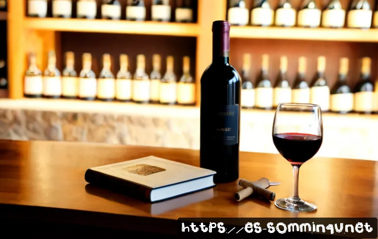 소믈리에가 추천하는 와인 서적 - Photorealistic editorial still life of a sommelier’s recommended wine book collection on a polished ...